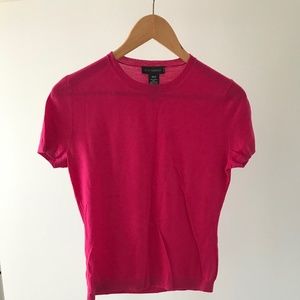 Hot pink summer knit shirt.  Perfect for spring!